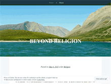 Tablet Screenshot of beyondreligiondotnet.wordpress.com