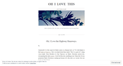Desktop Screenshot of ohilovethis.wordpress.com