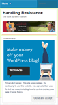 Mobile Screenshot of handlingresistance.wordpress.com