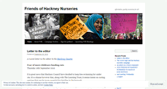 Desktop Screenshot of friendsofhackneynurseries.wordpress.com