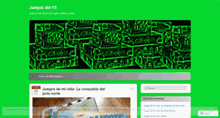 Desktop Screenshot of juegosdel15.wordpress.com