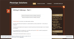 Desktop Screenshot of pinstripesolutions.wordpress.com