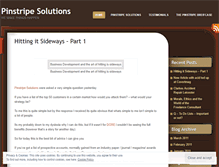 Tablet Screenshot of pinstripesolutions.wordpress.com