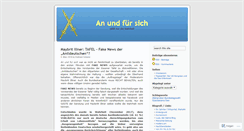 Desktop Screenshot of anundfuersich.wordpress.com