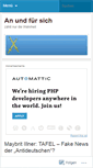 Mobile Screenshot of anundfuersich.wordpress.com