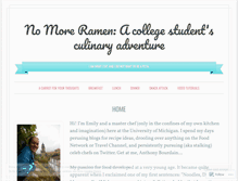 Tablet Screenshot of nomoreramennoodles.wordpress.com