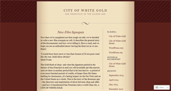 Desktop Screenshot of cityofwhitegold.wordpress.com