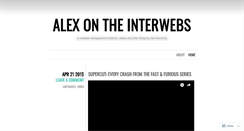 Desktop Screenshot of alexmoschina.wordpress.com