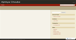 Desktop Screenshot of ajinkyachoube.wordpress.com