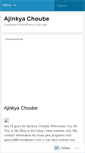 Mobile Screenshot of ajinkyachoube.wordpress.com