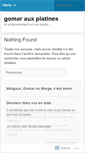 Mobile Screenshot of gomarauxplatines.wordpress.com