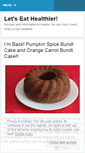 Mobile Screenshot of letseathealthier.wordpress.com
