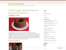 Tablet Screenshot of letseathealthier.wordpress.com