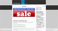 Desktop Screenshot of onetimesale.wordpress.com