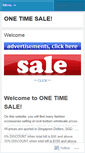 Mobile Screenshot of onetimesale.wordpress.com