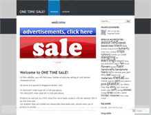 Tablet Screenshot of onetimesale.wordpress.com