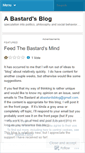Mobile Screenshot of abastardsblog.wordpress.com