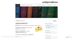 Desktop Screenshot of eed301udswa.wordpress.com