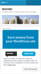 Mobile Screenshot of disinter.wordpress.com
