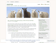 Tablet Screenshot of disinter.wordpress.com