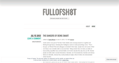 Desktop Screenshot of fullofsh8t.wordpress.com