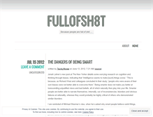 Tablet Screenshot of fullofsh8t.wordpress.com