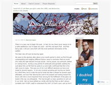 Tablet Screenshot of deanclaninjapan.wordpress.com