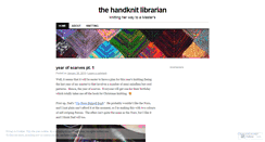 Desktop Screenshot of handknitlibrarian.wordpress.com