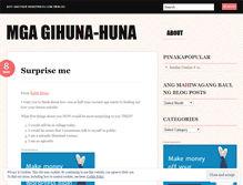 Tablet Screenshot of mgagihunahuna.wordpress.com