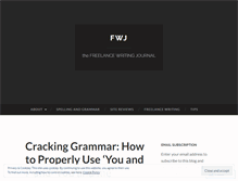 Tablet Screenshot of freelancewritingjournal.wordpress.com