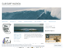 Tablet Screenshot of clubsurfvalencia.wordpress.com