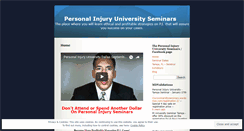 Desktop Screenshot of personalinjuryuniversityseminars.wordpress.com