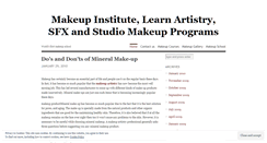 Desktop Screenshot of makeupschool.wordpress.com