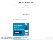 Tablet Screenshot of journalismary.wordpress.com
