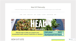 Desktop Screenshot of healsvtnaturally.wordpress.com