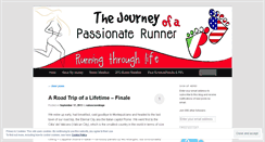 Desktop Screenshot of journeyofapassionaterunner.wordpress.com
