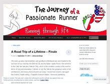 Tablet Screenshot of journeyofapassionaterunner.wordpress.com