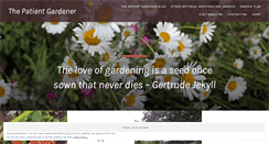 Desktop Screenshot of patientgardener.wordpress.com