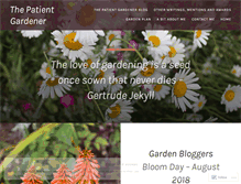 Tablet Screenshot of patientgardener.wordpress.com