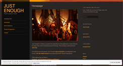 Desktop Screenshot of justenoughtheatre.wordpress.com