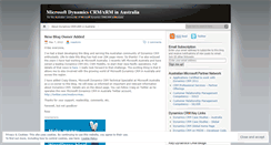 Desktop Screenshot of microsoftaucrm.wordpress.com