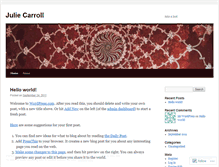 Tablet Screenshot of carroljc.wordpress.com