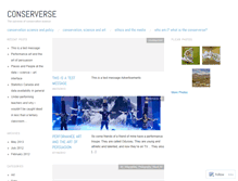 Tablet Screenshot of conserverse.wordpress.com