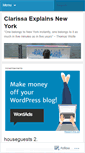 Mobile Screenshot of clarissaexplainsnyc.wordpress.com