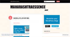 Desktop Screenshot of maharashtraessence.wordpress.com