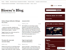 Tablet Screenshot of bioesc.wordpress.com