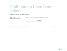 Tablet Screenshot of briellemcclain.wordpress.com