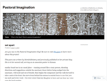 Tablet Screenshot of pastoralimagination.wordpress.com