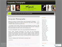 Tablet Screenshot of keepsakephotos.wordpress.com