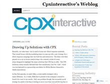 Tablet Screenshot of cpxinteractive.wordpress.com